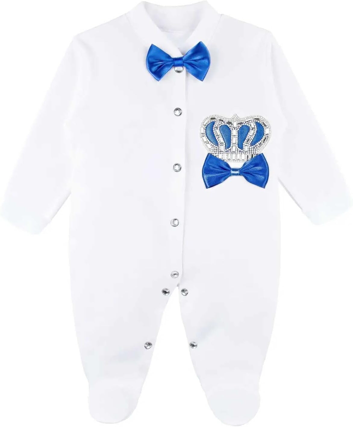 Baby Boy Newborn Crown Jewels Layette 4 Piece Gift Set 0-3 Months